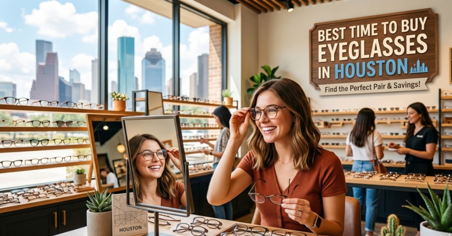 Best Time to Buy Eyeglasses in Houston