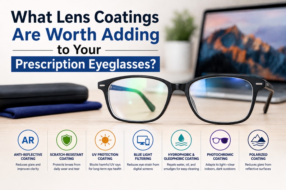 What Lens Coatings Are Worth Adding to Your Prescription Eyeglasses?